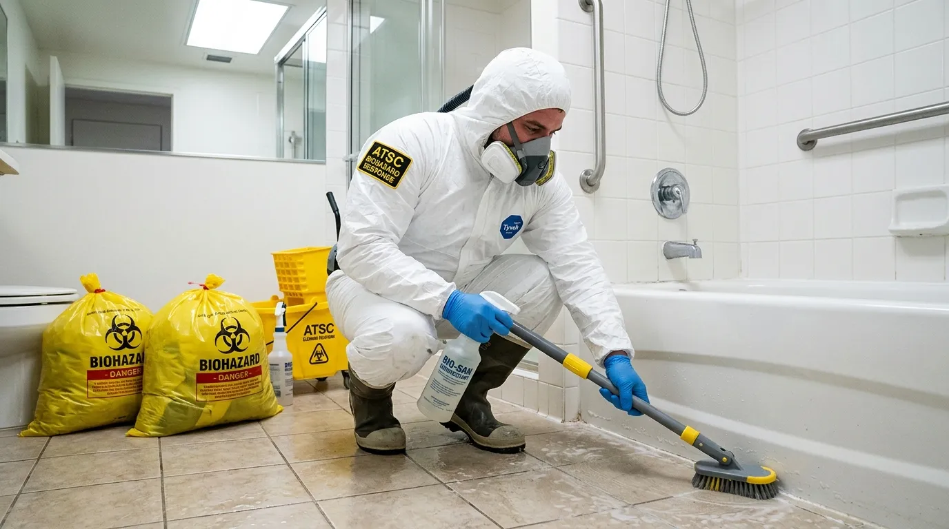 Decontamination equipment deployed for Blood Cleanup in Barnesville